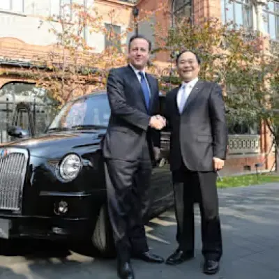 GEELY BAŞKANI, İNGİLTERE BAŞBAKANI İLE GÖRÜŞTÜ